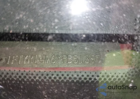 2000 Ford Ranger Xl/Xlt from USA, damaged, VIN 1FTYR14V6YPB51397